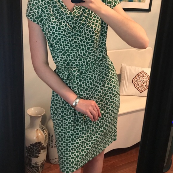 Banana Republic Green and white lattice dress - Picture 6 of 6